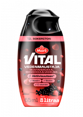 Marli Vital Vedenmaustaja Mustaherukka, mansikka & vadelma 65&nbsp;ml +&nbsp;niasiini, biotiini & C-vitamiini