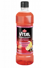 Marli Vital juomatiiviste Mansikka & sitruuna 0,5 L + magnesium, kloridi & B6- ja B12-vitamiinit