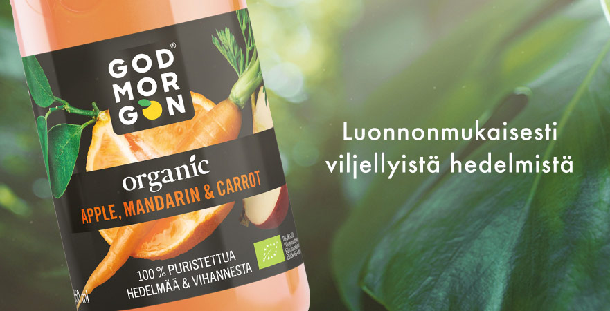 Hedelmälihaa luonnonmukaisesti viljellyistä hedelmistä