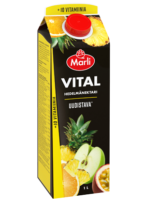 Marli Vital  Hedelmänektari + 10 vitamiinia 1L