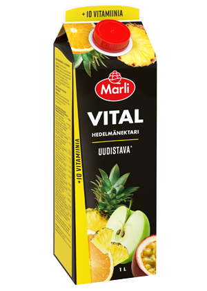 Marli Vital Hedelmänektari + 10 vitamiinia 1 L