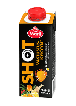 Marli Shot Appelsiini-tyrni-inkivääri-sitruuna-acerola 2 dl
