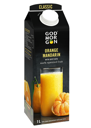 God Morgon Classic Orange-mandarin 100% juice 1 L