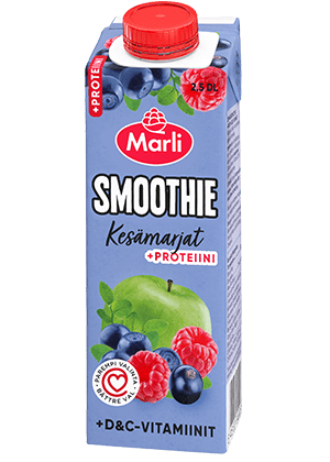 Marli Kesämarjat smoothie + D&C-vitamiinit ja proteiini 0,25L
