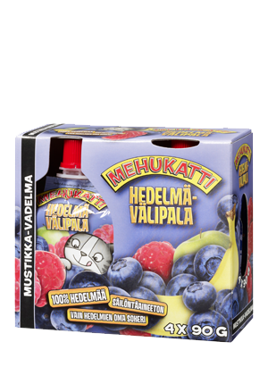 Mehukatti Hedelmävälipala Mustikka-Vadelma 4-pack
