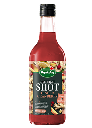 Rynkeby Hedelmä-inkivääri-karpalo shot 0,5 L 