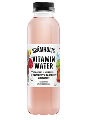 Brämhults Vitamin Water Mansikka-vadelmajuoma 0,5 L