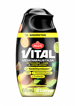 Marli Vital Sokeriton Sitruuna-lime-appelsiinijuomatiiviste 65 ml