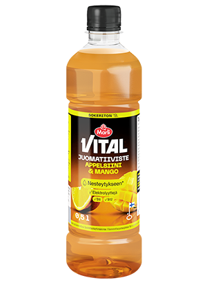 Marli Vital Sokeriton Appelsiini-mango juomatiiviste 1+5 0,5 L