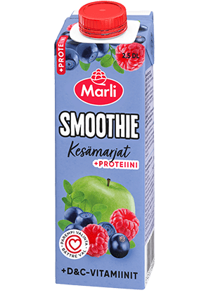 Marli Kesämarjat smoothie + D&C-vitamiinit ja proteiini 0,25L