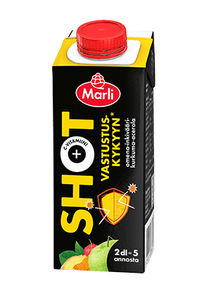  Marli Shot Omena-inkivääri-kurkuma-acerola 2 dl