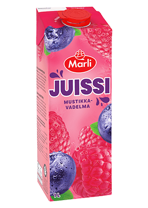 Marli Juissi Mustikka-vadelmamehujuoma 1L