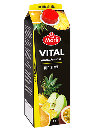 Marli Vital  Hedelmänektari + 10 vitamiinia 1L