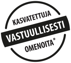 Vastuullisesti kasvatettuja omenoita