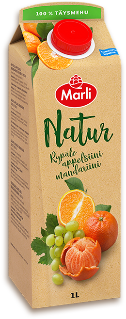 Marli Natur Rypäle-mandariini-appelsiini