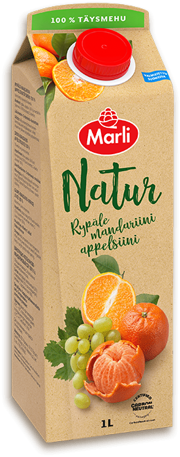 Marli Natur Rypäle-mandariini-appelsiini