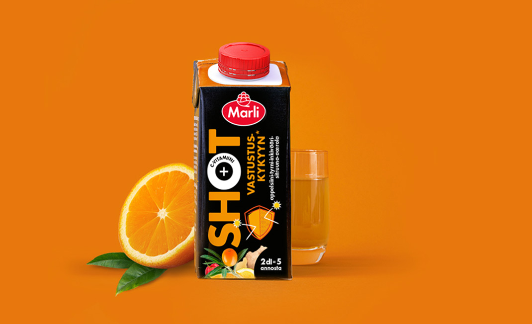 Marli Shot Appelsiini-tyrni-inkivääri-sitruuna-acerola