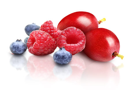 Marjoja ja viinirypäleitä